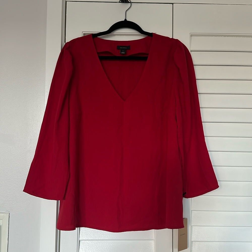 Halogen red blouse